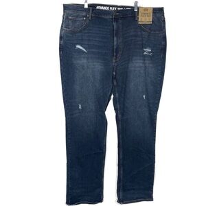 The Foundry Supply Co. Dark Blue Relaxed Jeans P1